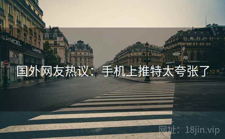 国外网友热议：手机上推特太夸张了